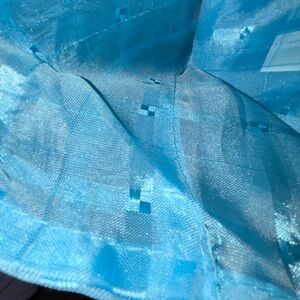 Sheer Blue Curtain